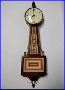 Vntg Seth Thomas 8 Day Clock WithKey Homestead Mech. Banjo Style German movement
