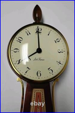 Vntg Seth Thomas 8 Day Clock WithKey Homestead Mech. Banjo Style German movement