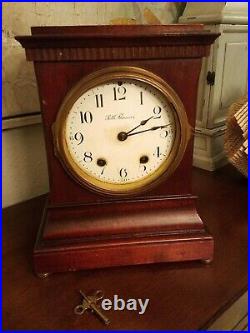 Vtg/Antique 1903 USA Seth Thomas 8 day Mantle Clock with A 48-R Movement w key