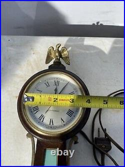 Vtg Seth Thomas Banjo George Washington Wall Clock Mt Vernon-RUNS