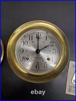 Vtg Seth Thomas Corsair Maritime Ship Bell Clock Helmsman Boat Ship Yacht Sailbo