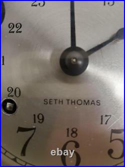 Vtg Seth Thomas Corsair Maritime Ship Bell Clock Helmsman Boat Ship Yacht Sailbo