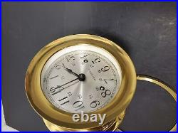Vtg Seth Thomas Corsair Maritime Ship Bell Clock Helmsman Boat Ship Yacht Sailbo