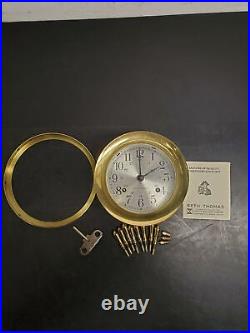 Vtg Seth Thomas Corsair Maritime Ship Bell Clock Helmsman Boat Ship Yacht Sailbo