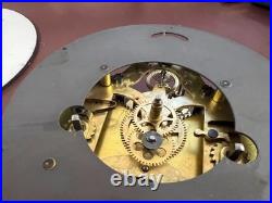 Vtg Seth Thomas Double Spring Railroad or Ship's Wall Clock on Wood Plaque Runs Vtg Seth Thomas Double Spring Railroad or Ship's Wall Clock on Wood Plaque Runs