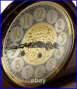 Vtg Seth Thomas (Hermle 21142-070340) Mahogany 8 Day Westminster Table Clock