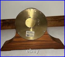 Vtg Seth Thomas Ship Brass Clock Corsair-W with Marine Wood Base German Movt Vtg Seth Thomas Ship Brass Clock Corsair-W with Marine Wood Base German Movt