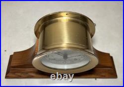 Vtg Seth Thomas Ship Brass Clock Corsair-W with Marine Wood Base German Movt Vtg Seth Thomas Ship Brass Clock Corsair-W with Marine Wood Base German Movt