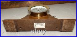 Vtg Seth Thomas Ship Brass Clock Corsair-W with Marine Wood Base German Movt Vtg Seth Thomas Ship Brass Clock Corsair-W with Marine Wood Base German Movt