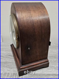 WORKING! Antique Seth Thomas 8 Day Beehive Mechanical Mantel Clock 120 Movement