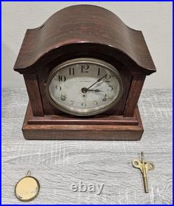 WORKING! Antique Seth Thomas Adamantine 8 Day Mantle Clock
