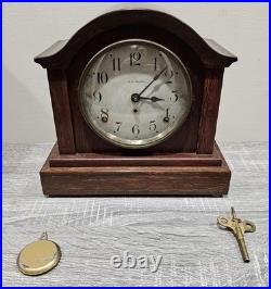 WORKING! Antique Seth Thomas Adamantine 8 Day Mantle Clock