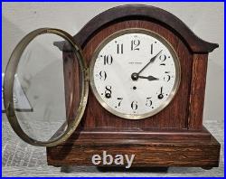 WORKING! Antique Seth Thomas Adamantine 8 Day Mantle Clock