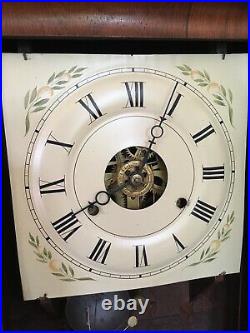 WORKING Antique Seth Thomas Victorian Ogee Mantel Clock LARGE Weight Driven Nice