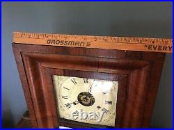 WORKING Antique Seth Thomas Victorian Ogee Mantel Clock LARGE Weight Driven Nice