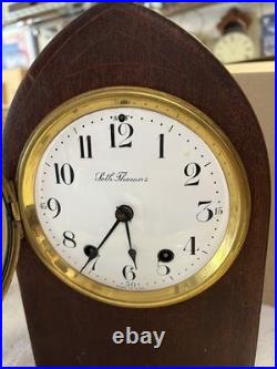 WORKS WELL! Antique Seth Thomas 8 Day Beehive Mantel Clock with 48 Movement