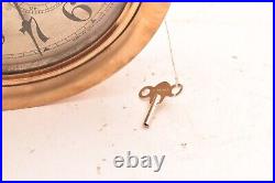 WWI US NAVY 8.5 Dial SETH THOMAS SHIPS PILOT HOUSE CLOCK CHELSEA KEY