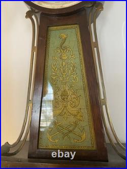 Working Antique Seth Thomas 8 Day Navy Banjo Wall Clock