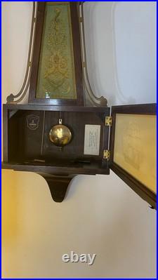Working Antique Seth Thomas 8 Day Navy Banjo Wall Clock