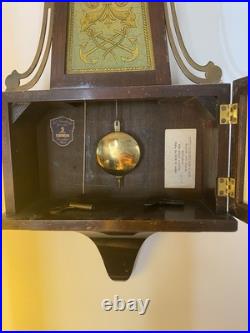 Working Antique Seth Thomas 8 Day Navy Banjo Wall Clock