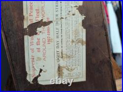 Working Antique Seth Thomas Victorian Around The World Mantle Clock Key Included