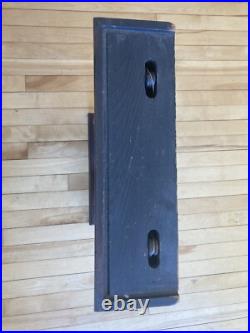 Working Seth Thomas Antique Weight Driven Painted Glass Clock Paymouth CT 19th C