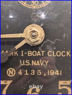 World War II, 1941 US navy Mark I Boat Clock World War II, 1941 US navy Mark I Boat Clock