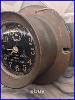 World War II, 1941 US navy Mark I Boat Clock World War II, 1941 US navy Mark I Boat Clock